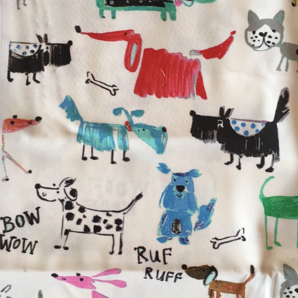 Painted Dog Print Duck Cloth Fabric - Picture 11 of 12